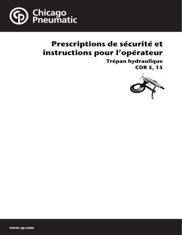 Mode d'emploi | Chicago Pneumatic COR 5, 15 Manuel utilisateur | Fixfr