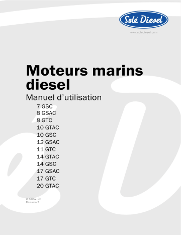 Solé Diesel 7 GS/GSC Marine Generator Manuel utilisateur | Fixfr