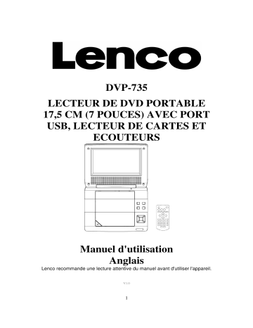 Manuel du propriétaire | Lenco MES 211 Manuel utilisateur | Fixfr