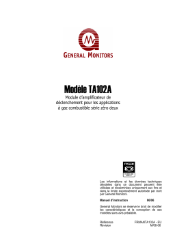General Monitors TA102A Single Channel Combustible Trip Amplifier Module Manuel du propriétaire