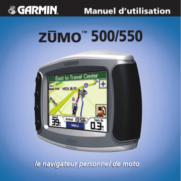 zūmo 550 | Garmin zumo 500 Manuel utilisateur | Fixfr