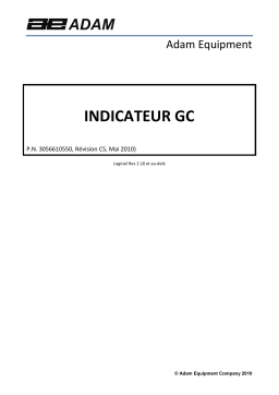 Adam Equipment GC GC Counting Indicator Manuel utilisateur