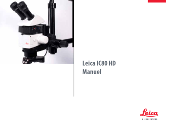 Manuel du propriétaire | Leica IC80 HD Manuel utilisateur | Fixfr