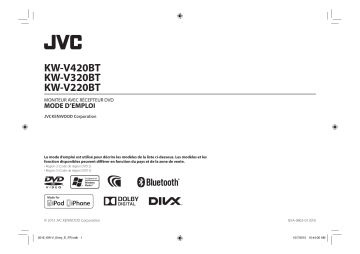 Manuel du propriétaire | JVC KW-V320BTE Manuel utilisateur | Fixfr