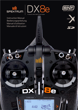 Spektrum DX8eDX8e 8-Channel Transmitter Only Manuel utilisateur