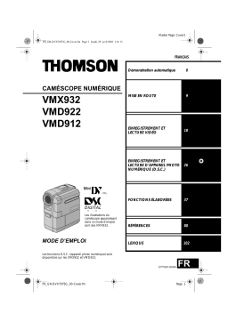 Thomson VMD922 Manuel utilisateur