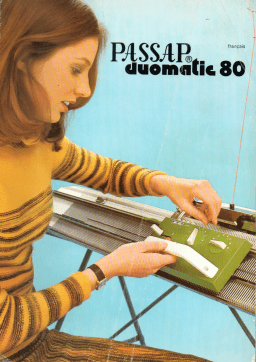 Passap DUOMATIC 80 Manuel utilisateur