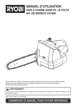 Ryobi CS1800 Manuel utilisateur