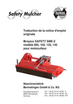 Agria 5556 Safety Mulcher SME-3 Manuel utilisateur