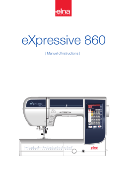 ELNA eXpressive 860 Manuel utilisateur