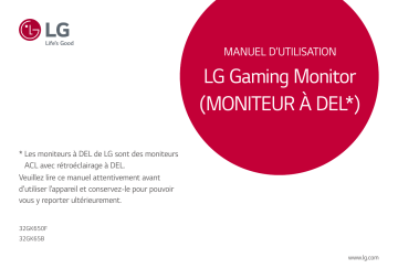 LG 32GK650F-B Manuel du propriétaire | Fixfr