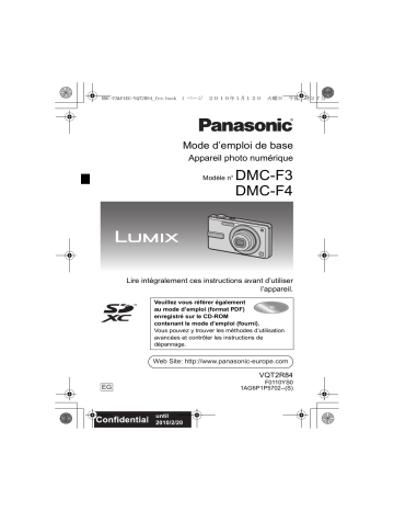 DMC F4 | Panasonic DMC F3 Mode d'emploi | Fixfr