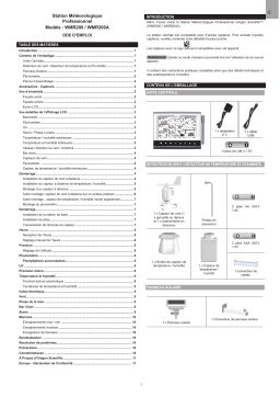 Oregon Scientific WMR200 Manuel utilisateur