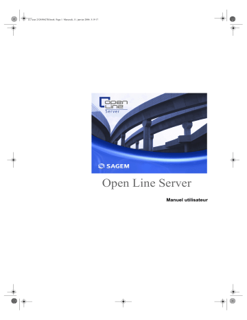 Manuel du propriétaire | Sagem OPEN LINE SERVER Manuel utilisateur | Fixfr