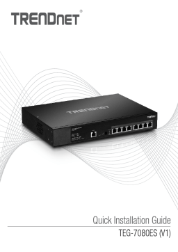 Trendnet RB-TEG-7080ES 8-Port 10G EdgeSmart Switch Manuel utilisateur