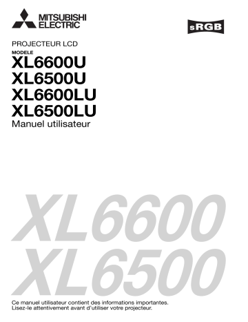 Manuel du propriétaire | Mitsubishi XL6500U Manuel utilisateur | Fixfr