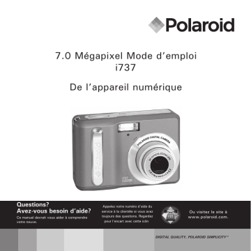 Manuel du propriétaire | Polaroid I737 Manuel utilisateur | Fixfr