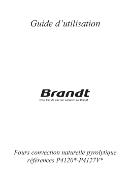 Brandt P4127VB Manuel utilisateur