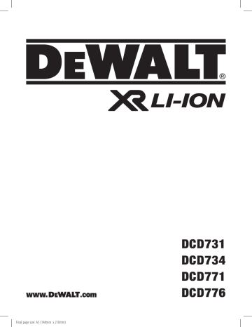 DeWalt DCD771S2-QW Manuel utilisateur | Fixfr