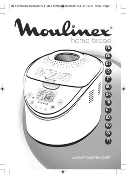 Moulinex OW302000 home bread blanche Manuel utilisateur