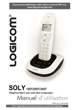 Logicom Soly 355T Téléphone sans fil Manuel utilisateur