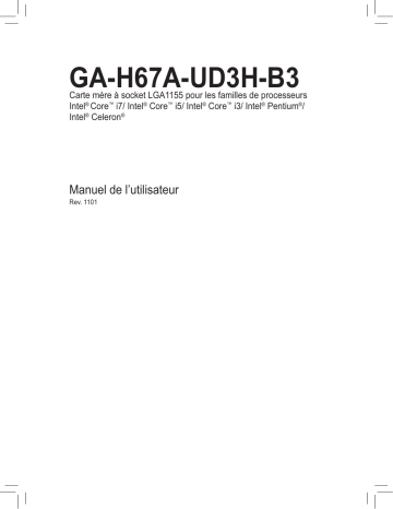 Manuel du propriétaire | Gigabyte GA-H67A-UD3H-B3 Manuel utilisateur | Fixfr