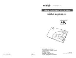 SkyLink ML-001 AAA+™ Control Panel Manuel utilisateur