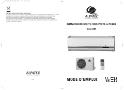 ALPATEC CMI 18 Climatiseur Manuel utilisateur