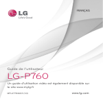 LG S&eacute;rie P760 sfr Manuel utilisateur