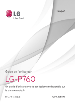 LG Série P760 sfr Manuel utilisateur