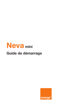 ORANGE Neva Mini Manuel utilisateur