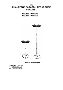 PUR LINE PACHA 20 Manuel utilisateur