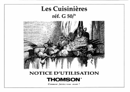 Thomson G50 Manuel utilisateur