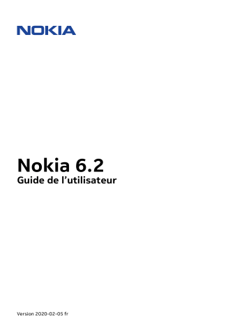 Manuel du propriétaire | Nokia 6.2 Manuel utilisateur | Fixfr