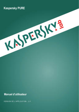 Kaspersky Pure 2.0 Manuel utilisateur