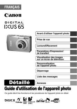 Canon IXUS 65 Manuel utilisateur