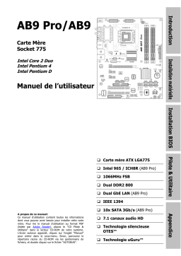 Abit AB9 Manuel utilisateur