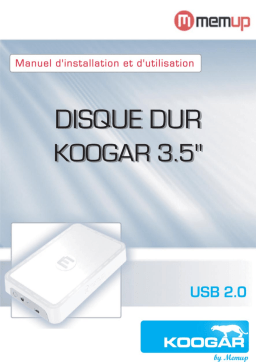 MEMUP KOOGAR 3.5'' Manuel utilisateur