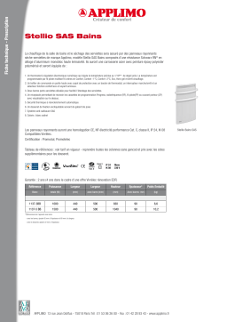 APPLIMO STELLIO SAS BAINS Manuel utilisateur