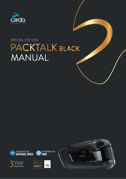 Cardo Systems PACKTALK BLACK Manuel utilisateur