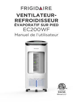 NewAir EC200WF Frigidaire 2-in-1 Evaporative Air Cooler and Fan, 250 sq. ft. Manuel utilisateur