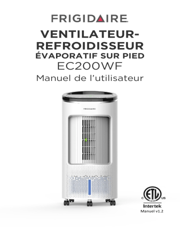 EC200WF-REM | NewAir EC200WF Frigidaire 2-in-1 Evaporative Air Cooler and Fan, 250 sq. ft. Manuel utilisateur | Fixfr