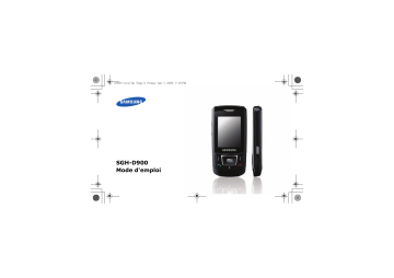 Samsung SGH-D900 Mode d'emploi | Fixfr
