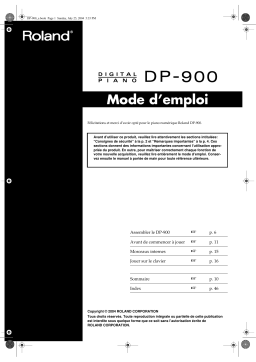 Roland DP-900 Manuel utilisateur