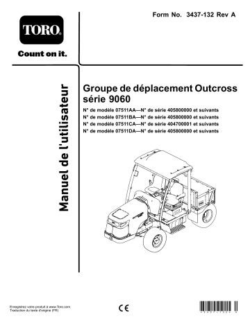 Toro Outcross 9060 Series Traction Unit Riding Product Manuel utilisateur | Fixfr