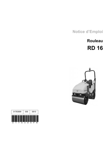 RD16-100 | Wacker Neuson RD16-90 Tandem Roller Manuel utilisateur | Fixfr