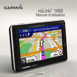 Garmin nüLink 1695 Manuel utilisateur