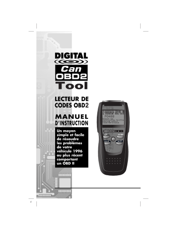 Manuel du propriétaire | Innova 3100a CanOBD2 Diagnostic Tool Manuel utilisateur | Fixfr