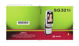 Sagem SG321i Manuel utilisateur