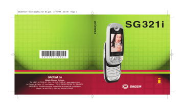 Sagem SG321i Manuel utilisateur | Fixfr